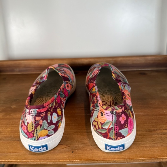 KEDS x Rifle Paper Co. - Double Decker Garden Party Slip-on Shoes Size 7.5 - Picture 3 of 4